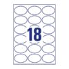 Kép 2/2 - Etikett AVERY L6242-10  63,5x42,3 mm univerzális ovális 10 ív/csomag