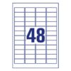 Kép 5/6 - Etikett AVERY L4736REV-100 45,7x21,2 mm univerzális visszaszedhető 4800 címke/doboz 100 ív/doboz