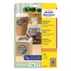 Kép 2/5 - Etikett AVERY L7110-25 62x42mm termék címke környezetbarát barna kraft 450 címke/doboz 25 ív/doboz