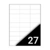 Kép 2/2 - Etikett FORTUNA 70x31mm univerzális 2700 címke/doboz 100 ív/doboz