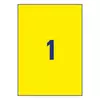 Kép 3/4 - Etikett AVERY L6111-20 210x297 mm sárga időjárásálló 20 címke/doboz 20 ív/doboz