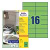 Kép 1/7 - Etikett AVERY 3454 105x37mm univerzális zöld 1600 címke/doboz 100 ív/doboz