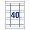 Kép 3/4 - Etikett AVERY L4770-25 45,7x25,4 mm átlátszó 1000 címke/doboz 25 ív/doboz