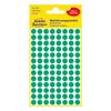 Kép 1/6 - Etikett AVERY 3012 jelölőpont 8mm zöld 416 db/csomag