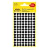 Kép 1/6 - Etikett AVERY 3009 jelölőpont 8mm fekete 416 db/csomag