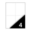 Kép 2/2 - Etikett FORTUNA 105x148mm univerzális 400 címke/doboz 100 ív/doboz