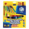 Kép 1/3 - Színes ceruza ASTRA duo ajándék hegyezővel 24 színű