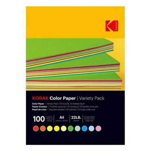 Fotópapír színes KODAK A/4 vegyes színek 80g 100 ív/csomag